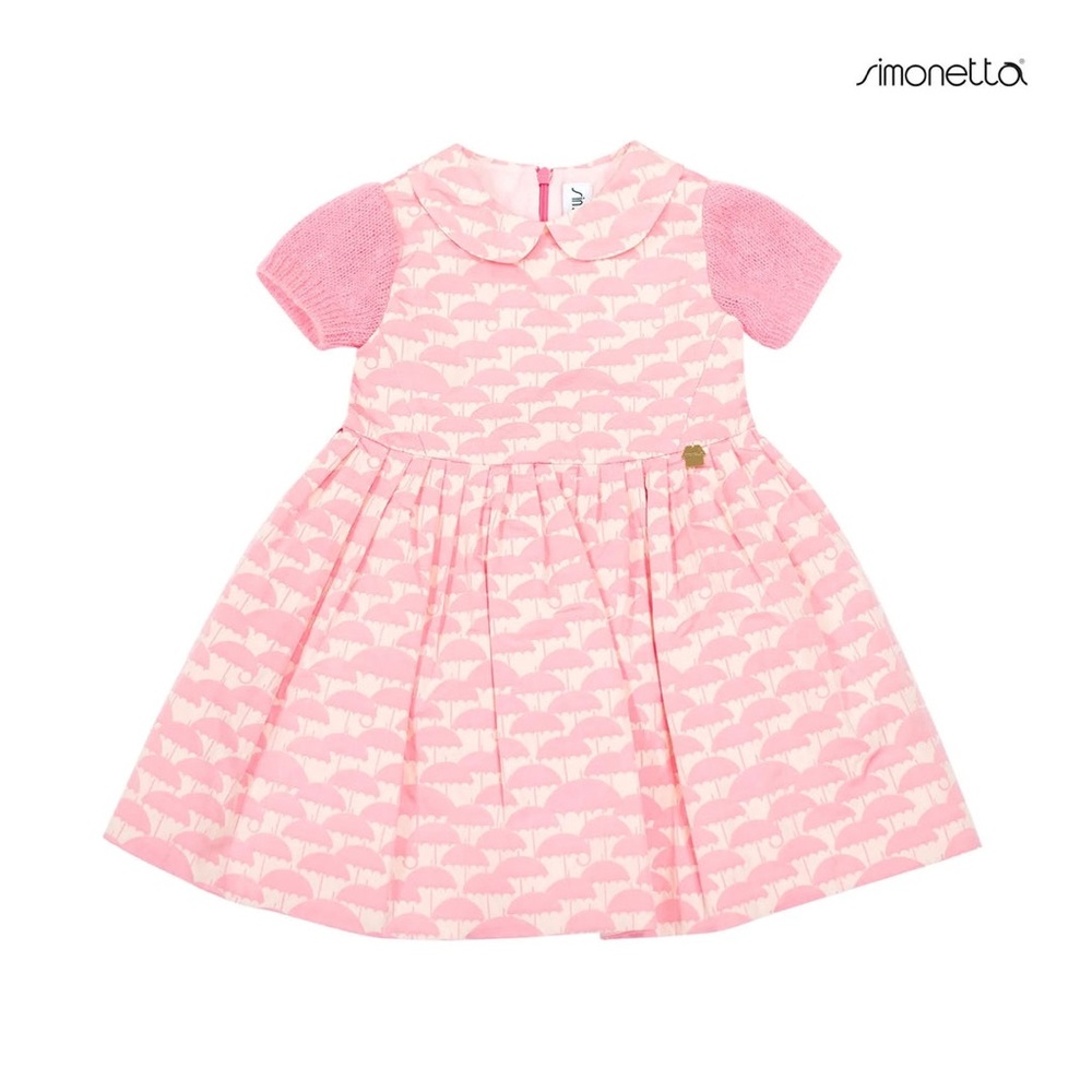 Pink Umbrella Motif Dress 2